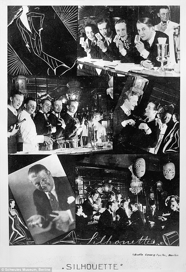 23628AB800000578 2847643 Picture postcard of the gay club Silhouette popular in the late 37 1416864985031